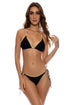 Luli Fama All The Skins Reversible Wavy Ruched Back Tie Side Bottom